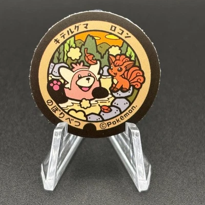 Vulpix Bewear Pokémon Pokefuta manhole Seal Sticker Nintendo Japan S183-66 - Image 1 of 4