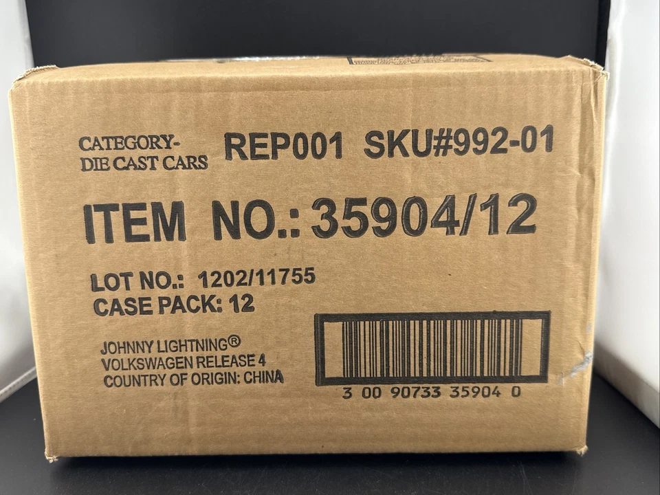 2002 Johnny Lightning Factory SEALED CASE x12 VOLKSWAGEN RELEASE 4 3590412 nice - Image 1 of 4