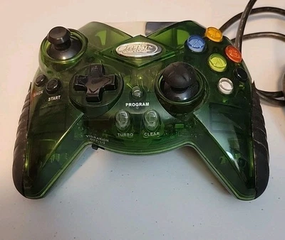 Green Intec Corded Pro Xbox Controller (ORGINAL XBOX)(Intec)(Corded)(xbox) - Image 1 of 3