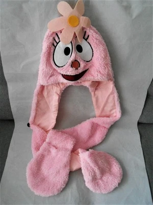 Vintage New Licensed Yo Gabba Gabba Foofa Snood Beanie Hat Scarf Costume S192 - Image 1 of 4