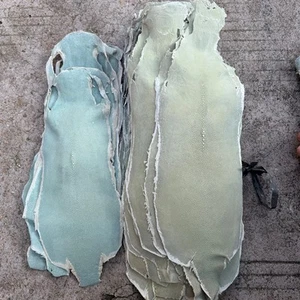 1PCS Real Unpolished Stingray Shagreen Fish Skin Leather Hide Pelt Various color - Picture 1 of 14