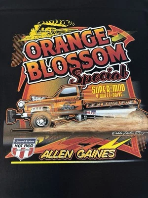 Allen Gains' Orange Blossom Special 4WD Truck Puller T 恤 (268) — 第 1/4 张图片