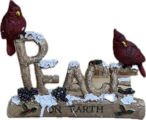 NEU Kardinal Weihnachtsdeko Frieden auf Erden Feiertag Figur - Bild 1 von 4