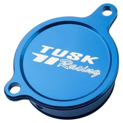 Tampa de filtro de óleo de alumínio Tusk azul para KAWASAKI KLX450R 2008-2009 - Imagem 1 de 4