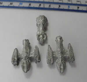 3 TYRANIDEN WARDRONES Metall Space Fleet Pre Battlefleet Gothic Schiffe 1991 PC4 - Bild 1 von 3