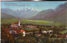 RONCEGNO VIAGGIATA 192 PRESO A VOLO D'UCCELLO FRANCOBOLLO AUSTRIA
