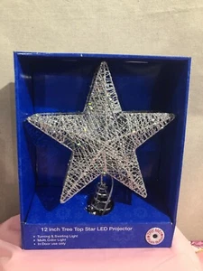MERRY BRIGHT 12 INCH TREE TOP STAR LED PROJECTOR - Picture 1 of 3