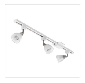 Lithonia Lighting 3.7 ft. 3 -Light Brushed Nickel Halogen Track Kit Clear Glass - Picture 1 of 6