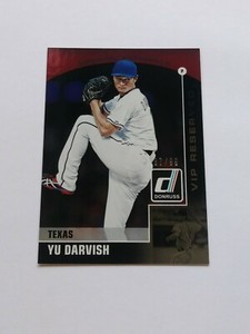 2015 Donruss Preferred ** VIP RESERVED BLACK ** #22 Yu Darvish  #D / 99  RARE 