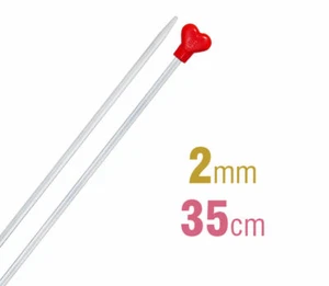 Addi Knitting Needle 35cm x 2.00mm, Aluminium Heart - Imagen 1 de 2