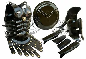 300 King Spartan Helmet Set of Muscle Armour Shield Arm & Leg Guard Halloween - Picture 1 of 3