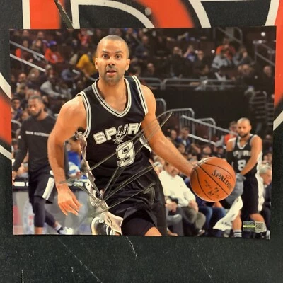 Фотография с автографом Тони Паркера из San Antonio Spurs 8X10 Steiner CX - Изображение 1 из 3
