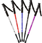 A pair Telescopic 3-Section Antishock Trekking Walking Hiking Pair Stick Poles