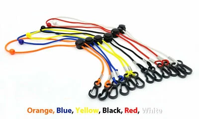 6 Adjustable Elastic Face Mask Lanyard for Cover Chain with Clips for Neck Strap - Image 1 of 4