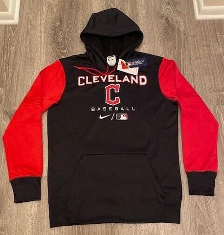 New Nike Cleveland Guardians Indians Baseball THERMA-FIT Men's Hoodie!  Med M! Cover
