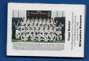 Milwaukee Brewers Police Dept Journal 1985 Baseball 25 Card Set SEALED YOUNT + - Picture 1 of 1