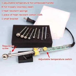 220V DIY Cloth Fabric Flower Making Tools Set 200-450℃ Temperature Adjustable - Picture 1 of 6