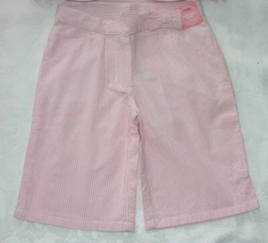 Gymboree EASTER GARDEN BLOOM Pink Stripe Seersucker Crop Pants NWT 4 5 - Picture 1 of 3