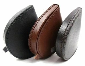 Mens Womens Ladies New High Quality Real Leather Coin Tray Purse Pouch Wallet - Picture 1 of 46