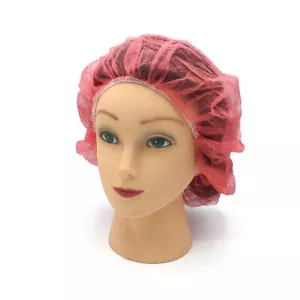 Disposable Non-Woven Bouffant Cap Hair Net Cap, Choose Your: Size | Color | Pack - Picture 1 of 4