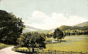 MOUNTAIN DRIVE IN THE LAND OF THE SKY Asheville NC Postcard Posted 1910 German - Picture 1 of 2