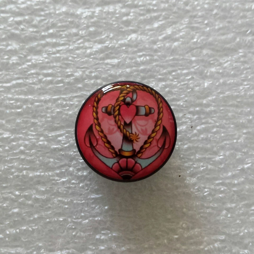 Ear Plug Acryl Tunnel Anker Liebe Tau Seil Anchor Heart 20mm NEU (6-20mm) - Bild 1 von 1