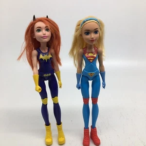 2 DC Super Hero Girls Dolls- Super Girl & Bat Girl - Picture 1 of 13