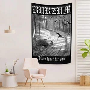 Musical band Norwegian black metal Tapestry Wall Art Hanging Banner Decor 36x60' - Bild 1 von 11