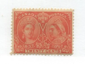 1897 QV 20 cents Jubilee mint o.g. hinged - Foto 1 di 1