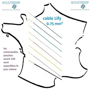 fil électrique de câblage extra souple lify 0.75mm² - Imagen 1 de 1