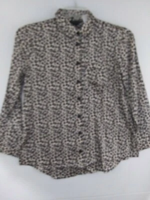 Top de pijama con estampado de guepardo satinado Ann Taylor Factory Sleep nuevo con etiquetas XS $39,99 512579 Foto 1 de 2