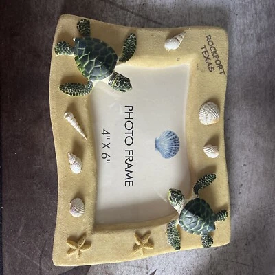 Marco de fotos Rockport Texas - Tortugas y caparazones marinos **NUEVO** Foto 1 de 4