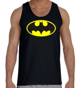 Tank Top, Funny, The Caped Crusader, Batman, 100% Cotton, Unisex,Blk - Picture 1 of 2
