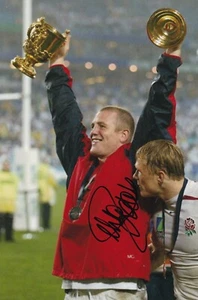 Rugby Union - Mike Tindall - Hand Signed 12x8 Inch Photograph - England - COA - Picture 1 of 1