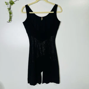 Star Power by Spanx Black Shorts One Piece Undergarment Slimmer Shapewear - Picture 1 of 6