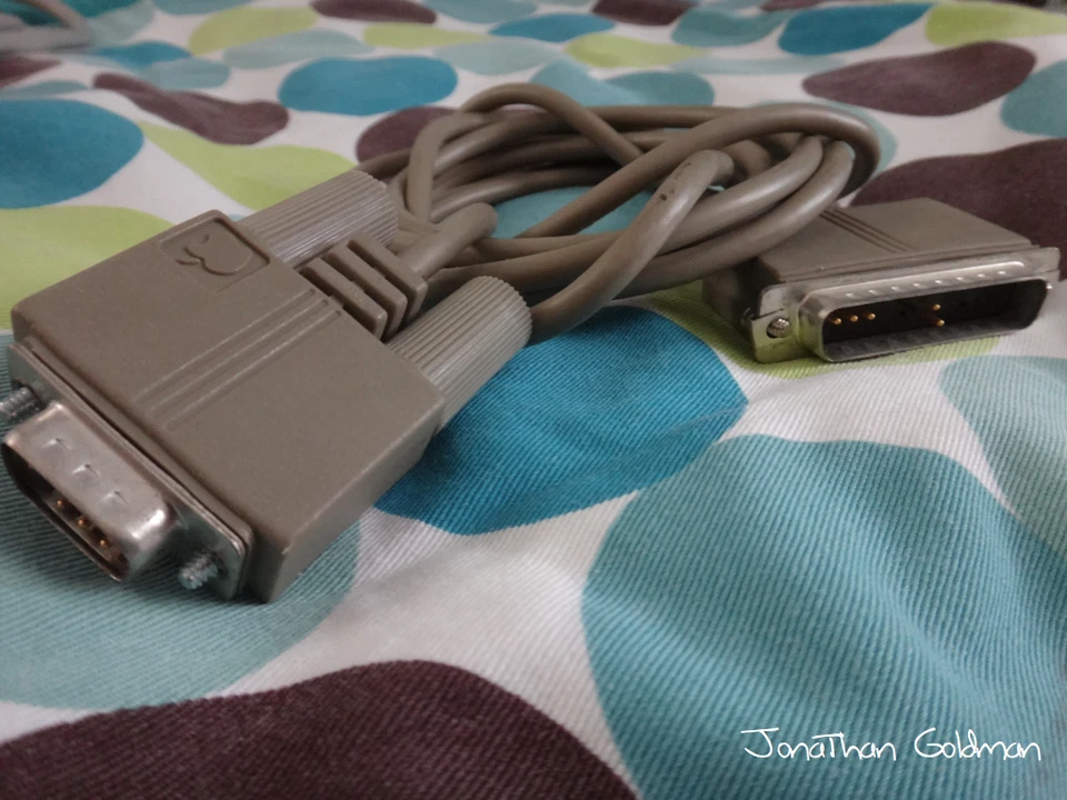 Apple ImageWriter I Serial Cable for Apple Macintosh 128k 512k 590-0169 - Image 1 of 1