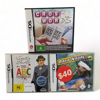 ABC Murders - Cross Words- Rafa Tennis - Bundle Lot Nintendo DS Games - Image 1 of 4