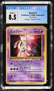 CGC 8.5 NM/MINT+ Japanese Mewtwo CD Promo Glossy Rare 1998 Pokemon - Picture 1 of 2