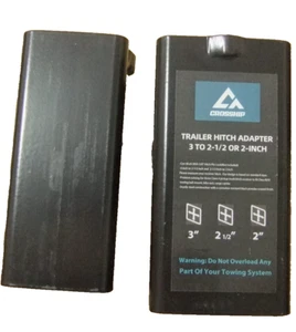 Trailer Hitch Receiver Adapter Reducer Sleeves Set, 3 to 2-1/2 or 2-Inch Larg... - Picture 1 of 5