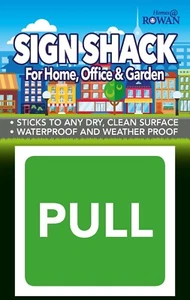 PULL  3” Sticker Sign Window Door Glass Shop Retail Café Restaurant Barber - Picture 1 of 1