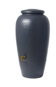 Regenamphore 220l anthrazit Regenfass Regenspeicher Regentonne Wasserfaß Faß - Bild 1 von 3