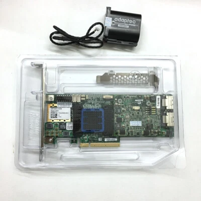 Adaptec ASR-6805 6G SAS 512MB Cache 8-lane RAID 0, 1, 5, 6, 10,50 W/ Battery BBU - Image 1 of 4