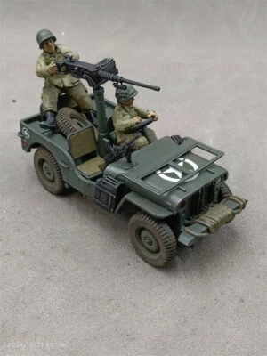 1/35 Scale U.s. Military Jeep-equipped Combat Unit Painted Finished Model - Image 1 of 4