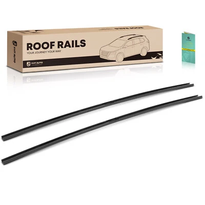 Rieles laterales de techo de aleación de aluminio negro para Chevrolet Traverse 09-17 165 lb Foto 1 de 4