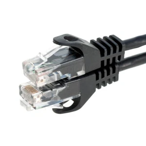 CAT6 Ethernet Patch Cord for Router Internet Network Cable Black 25FT- 200FT LOT - Picture 1 of 41