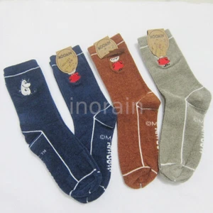 Japan AB Style Mink Fleece Cotton Moomin Little My embroidered women's socks - Picture 1 of 12