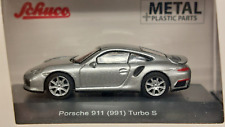 Schuco 452633100 Porsche 911 Turbo S (991), silber  1:87, H0