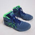 Asics Matflex 6 GS Blue Green Wrestling Shoes Youth Kids Size 4