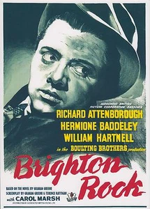 BRIGHTON ROCK REPRODUCTION MOVIE POSTER WALL ART GANGSTER ATTENBOROUGH - Bild 1 von 4