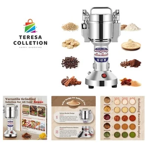 Grain Mill Grinder Electric 150g Commercial Spice Grinder 850W Stainless Stee... - Picture 1 of 8